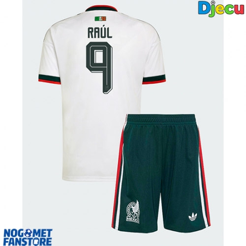 Meksiko Raul Jimenez #9 Gostujuci Dres za djecu SP 2026 Kratak Rukav (+ Kratke hlače)